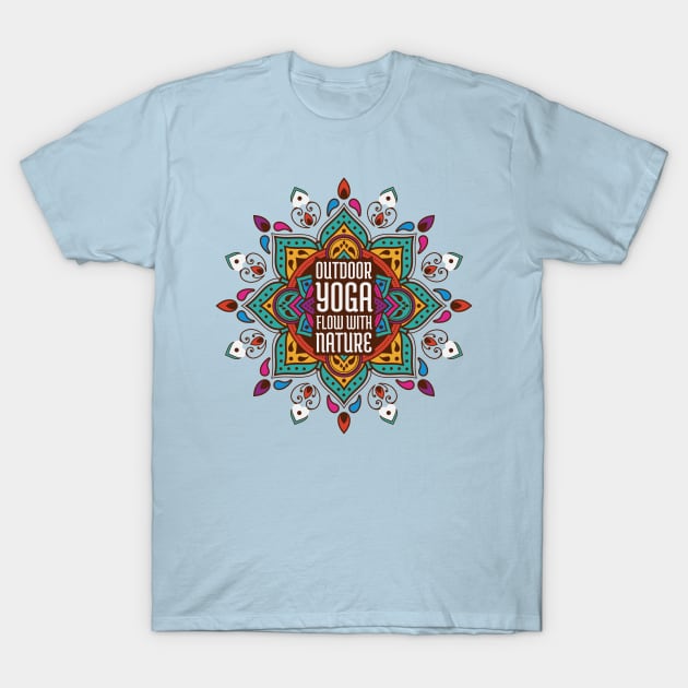 Outdoor Yoga T-Shirt by Delicious Art